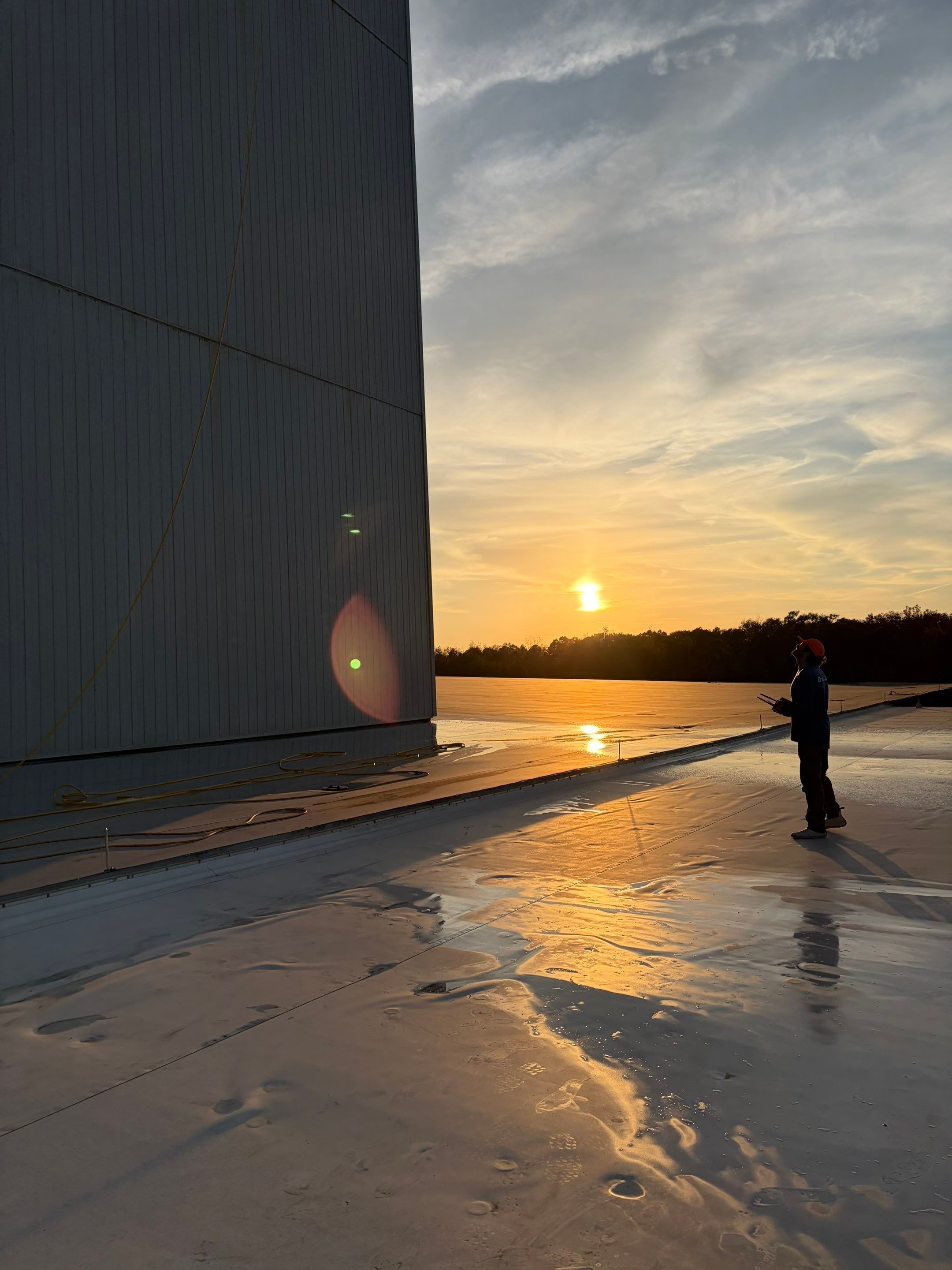 Field-built exterior cleaning system