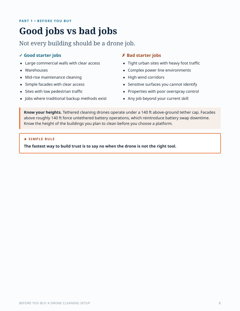 Good jobs versus bad jobs page from Before You Buy