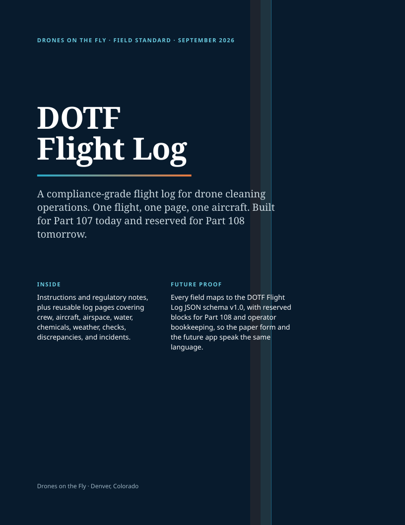 Cover of the DOTF Flight Log