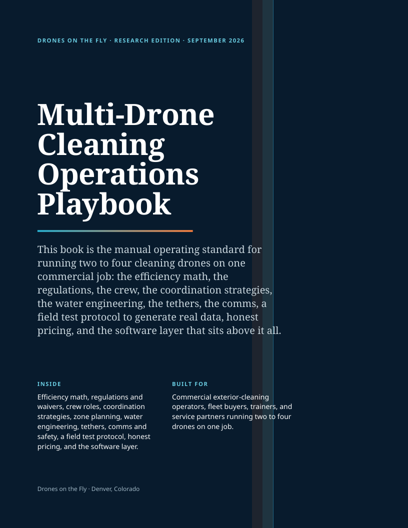 Cover of the Multi-Drone Cleaning Operations Playbook